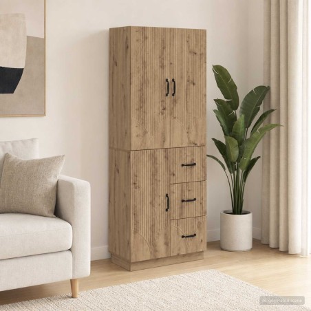 Ensemble de Meubles 2 pc Chêne artisanal Bois d'ingénierie 643275643275