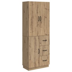Ensemble de Meubles 2 pc Chêne artisanal Bois d'ingénierie 643275643275