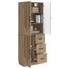 Ensemble de Meubles 2 pc Chêne artisanal Bois d'ingénierie 643275643275