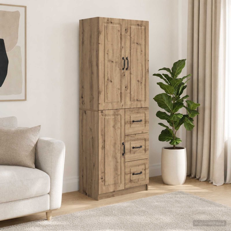 Ensemble de Meubles 2 pc Chêne artisanal Bois d'ingénierie 643277643277