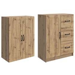 Ensemble de Meubles 2 pc Chêne artisanal Bois d'ingénierie 643277643277