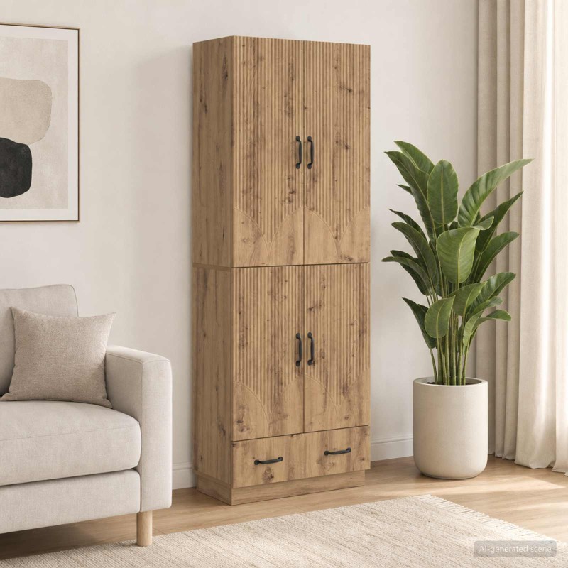 Ensemble de Meubles 2 pc Chêne artisanal Bois d'ingénierie 643278643278