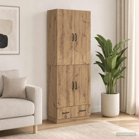 Ensemble de Meubles 2 pc Chêne artisanal Bois d'ingénierie 643278643278
