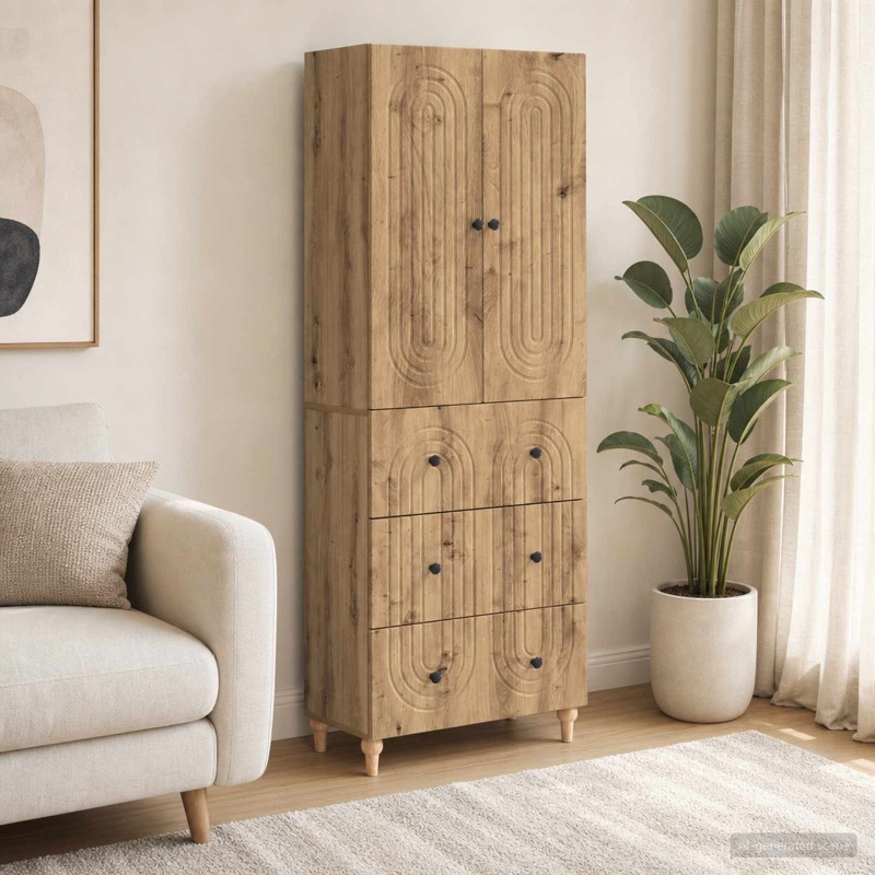 Ensemble de Meubles 2 pc Bois d'ingénierie 643281643281