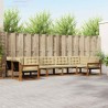 Ensemble de canapés d'extérieur 7 pcs Naturel et Beige 643288643288