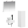 Ensemble d'armoire de salle de bain 4 pcs Blanc 643290643290