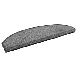 Tapis d'escalier auto-adhésifs 15 pcs Gris foncé 643295643295