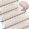 Tapis d'escalier auto-adhésifs 15 pcs Taupe 80 x 24,5 x 3,5 cm 643297643297