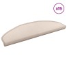 Tapis d'escalier auto-adhésifs 15 pcs Taupe 80 x 24,5 x 3,5 cm 643297643297