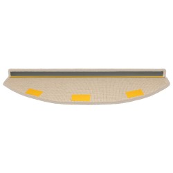 Tapis d'escalier auto-adhésifs 15 pcs Taupe 80 x 24,5 x 3,5 cm 643297643297
