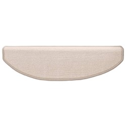Tapis d'escalier auto-adhésifs 15 pcs Taupe 80 x 24,5 x 3,5 cm 643297643297