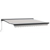 Auvent rétractable Gris clair et blanc 300 x 250 cm 643299643299