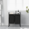 Panier à linge à 2 compartiments avec roulettes Gris Sonoma 643310643310