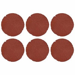 Pierre de marchage 6 pcs Rouge Ø 45 x 1,8 cm Caoutchouc 643324643324