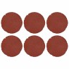 Pierre de marchage 6 pcs Rouge Ø 45 x 1,8 cm Caoutchouc 643324643324