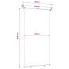 Store latéral de balcon 140 x 250 cm 100% polyester fer acier 643339643339