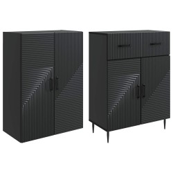 Ensemble de Meubles 2 pcs Noir 66 x 34,5 x 89,5 cm 643345643345