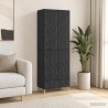 Ensemble de Meubles 2 pcs Noir Bois d'ingénierie 643346643346