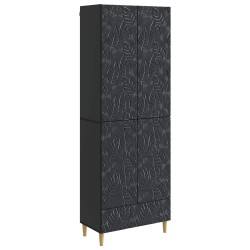 Ensemble de Meubles 2 pcs Noir Bois d'ingénierie 643346643346
