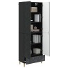 Ensemble de Meubles 2 pcs Noir Bois d'ingénierie 643346643346