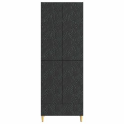 Ensemble de Meubles 2 pcs Noir Bois d'ingénierie 643346643346