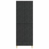 Ensemble de Meubles 2 pcs Noir Bois d'ingénierie 643346643346