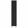 Ensemble de Meubles 2 pcs Noir Bois d'ingénierie 643346643346