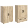 Ensemble de Meubles 2 pcs Chêne Sonoma Bois d'ingénierie 643349643349