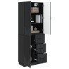 Ensemble de Meubles 2 pcs Noir Bois d'ingénierie 643352643352