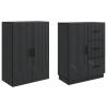 Ensemble de Meubles 2 pcs Noir Bois d'ingénierie 643352643352