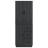 Ensemble de Meubles 2 pcs Noir Bois d'ingénierie 643352643352