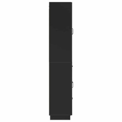 Ensemble de Meubles 2 pcs Noir Bois d'ingénierie 643352643352