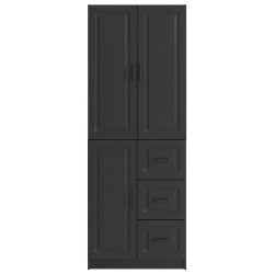 Ensemble de Meubles 2 pcs Noir Bois d'ingénierie 643353643353