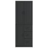 Ensemble de Meubles 2 pcs Noir Bois d'ingénierie 643353643353