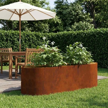 Jardin surélevé Acier patiné 140 x 40 x 40 cm Acier 643355643355
