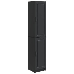 Ensemble de Meubles 2 pcs Noir Bois d'ingénierie 643356643356