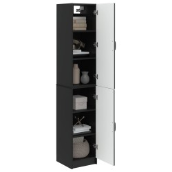 Ensemble de Meubles 2 pcs Noir Bois d'ingénierie 643356643356