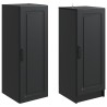 Ensemble de Meubles 2 pcs Noir Bois d'ingénierie 643356643356