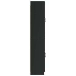 Ensemble de Meubles 2 pcs Noir Bois d'ingénierie 643356643356