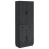 Ensemble de Meubles 2 pcs Noir Bois d'ingénierie 643363643363