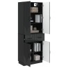 Ensemble de Meubles 2 pcs Noir Bois d'ingénierie 643363643363