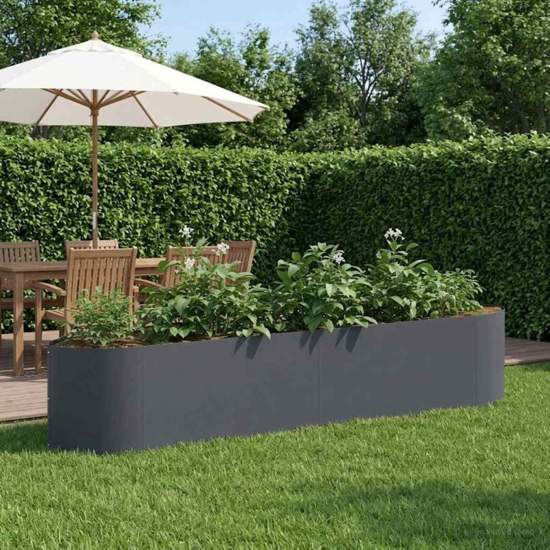 Jardin surélevé Anthracite 220 x 40 x 40 cm Acier 643367643367