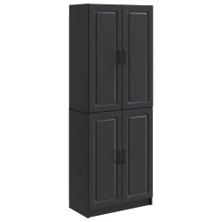 Ensemble de Meubles 2 pcs Noir Bois d'ingénierie 643368643368