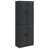 Ensemble de Meubles 2 pcs Noir Bois d'ingénierie 643368643368