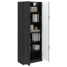 Ensemble de Meubles 2 pcs Noir Bois d'ingénierie 643368643368