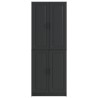 Ensemble de Meubles 2 pcs Noir Bois d'ingénierie 643368643368