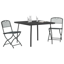 Ensemble de meubles d'extérieur 3 pcs Anthracite Fer et Acier 643369643369