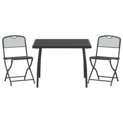 Ensemble de meubles d'extérieur 3 pcs Anthracite Fer et Acier 643369643369