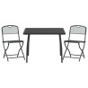 Ensemble de meubles d'extérieur 3 pcs Anthracite Fer et Acier 643369643369