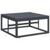 Ensemble de canapé de jardin avec coussin 6 pcs Noir Acier 643373643373